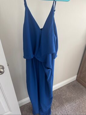 19 Cooper Royal Blue Spaghetti Strap Jumpsuit